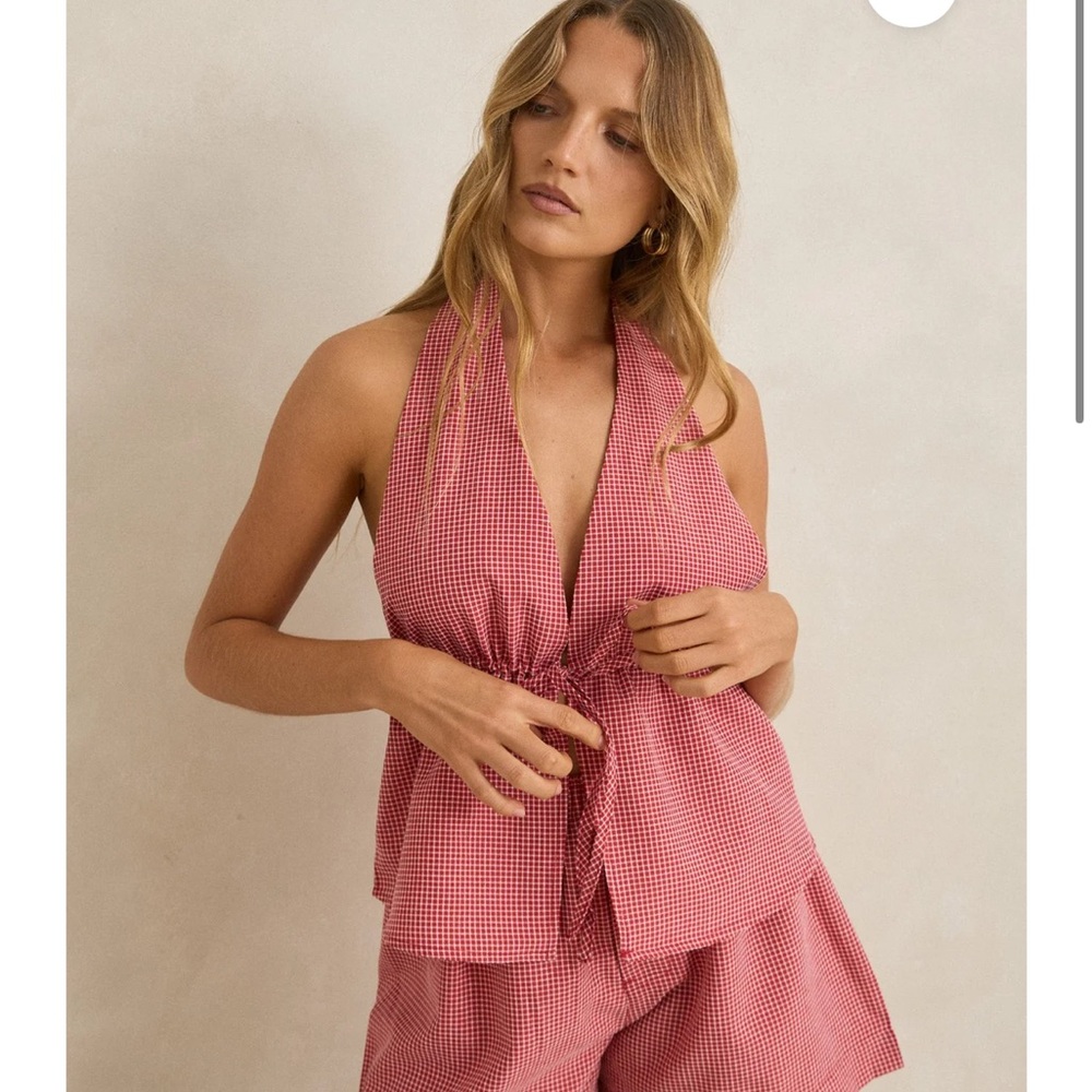 Rhythm Red Halter Top